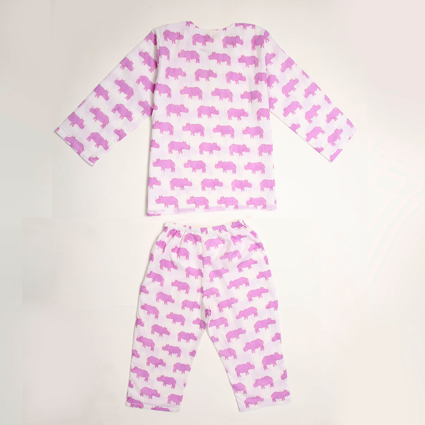 Purple Chitwan Rhino Kurta Pyjama