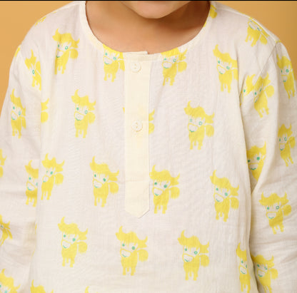 Green Yak Kurta Pyjama