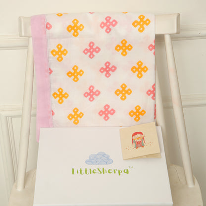 Endless Wisdom Knot Khasto Blanket