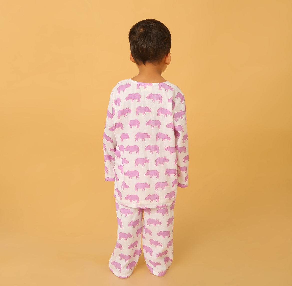 Purple Chitwan Rhino Kurta Pyjama