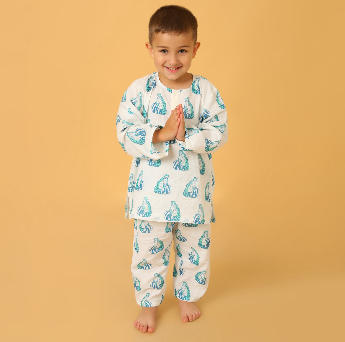 Snow Leopard Kurta Pyjama