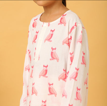 Himalayan Owl Kurta Pyjama