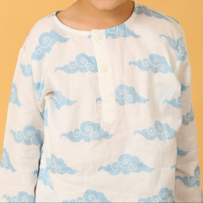 Mountain Cloud Kurta Pyjama