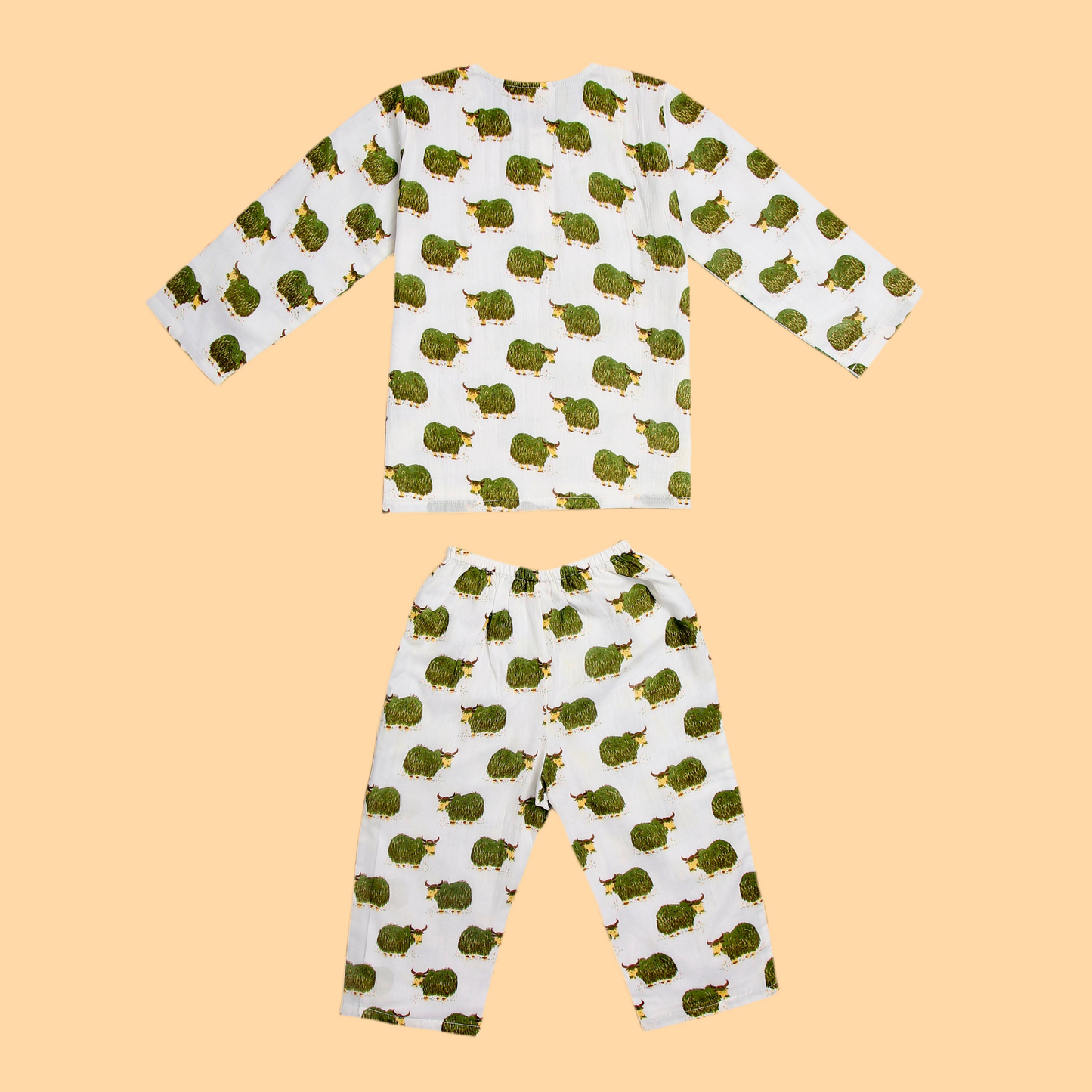 Green Grazing Yak Kurta Pyjama