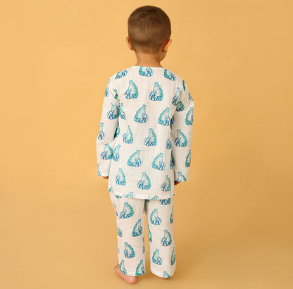 Snow Leopard Kurta Pyjama